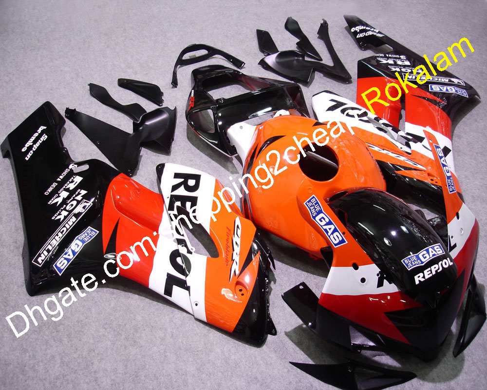 

For Honda CBR1000RR 2004 2005 CBR 1000 1000RR CBR1000 04 05 Orange Red White Black Motorcycle Fairing (Injection molding), Customize
