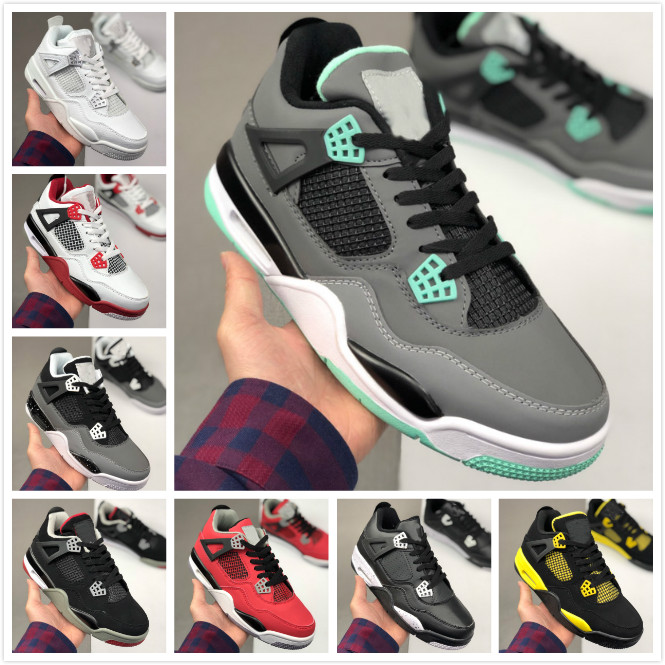 

wholesale 2020 unisex OW Basketball Shoes for designer Sneakers Male Sports Chaussures girls J 4 Trainers shoes black gray red 36-46, 11 40-46