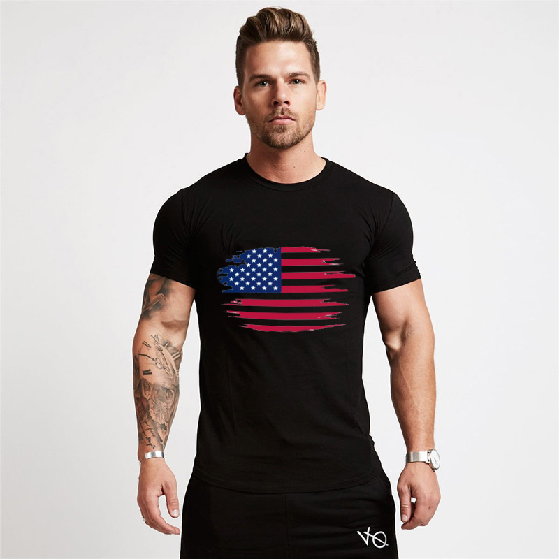 

ZSIIBO 2020 mens designer t shirts new fashion us flag printing cotton t shirt street style hip hop top tee DYDHGMC196, Hui02