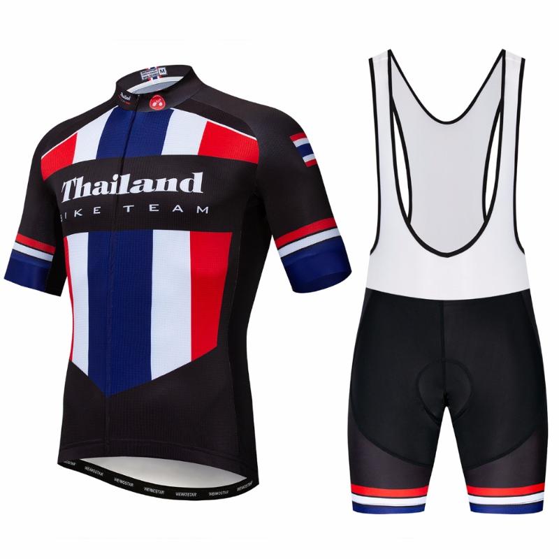 

Cycling Jersey Sets 2021 Thailand Bike Set Men' Bib Shorts MTB Top Bottom Clothes Mountian Road Bicycle Suit Ropa Ciclismo
