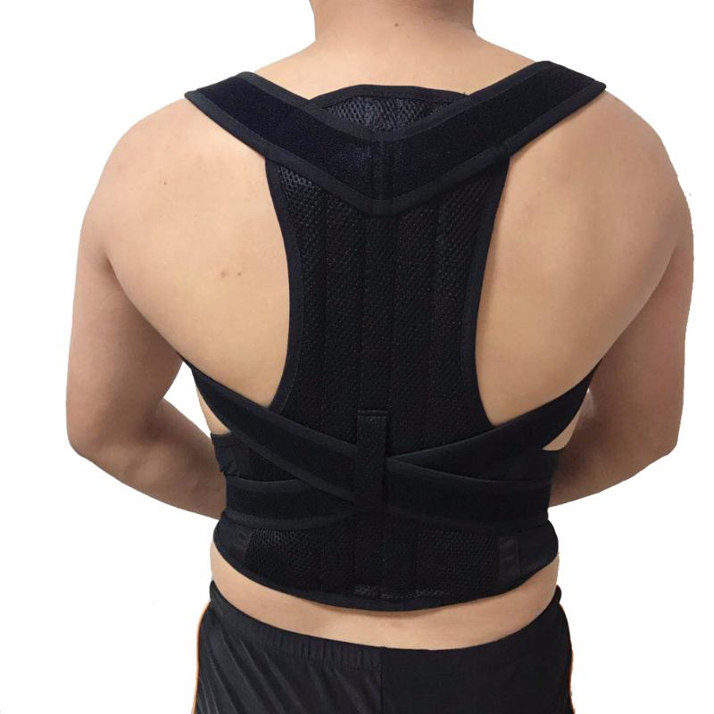 

Adjustable Adult Corset Posture Correction Belt Sport Back Posture Corrector Shoulder Lumbar Brace Spine Support Belt, Light grey