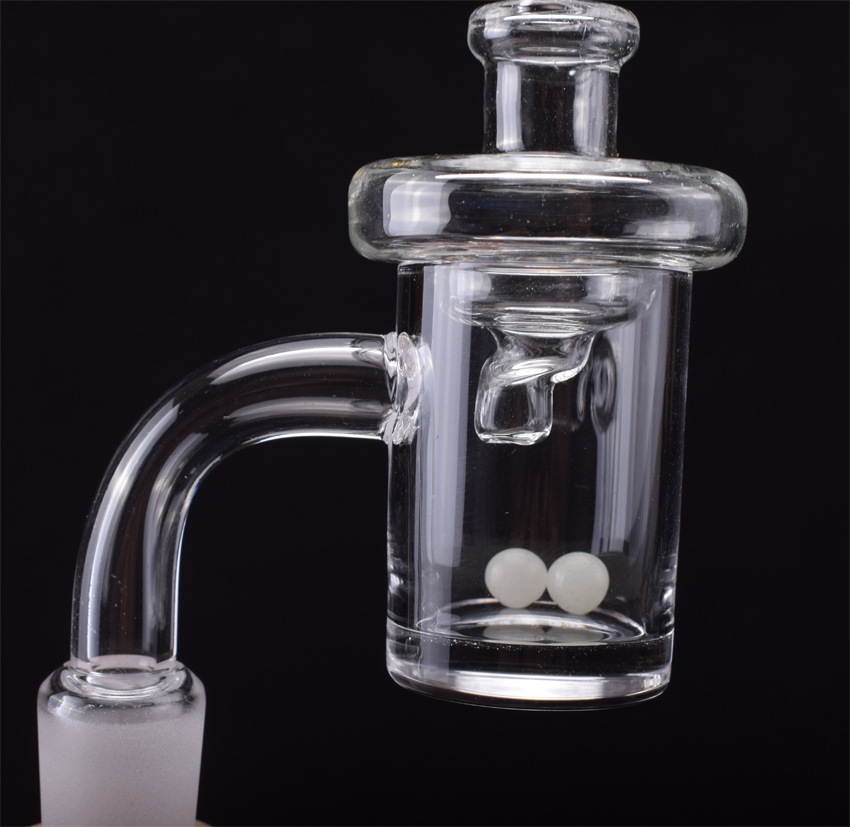 

New Design 5mm Thick Bottom Quartz Banger 10mm 14mm 18mm Flat Top Quartz Bangers Nails with Carb Cap Terp Pearl For Bongs