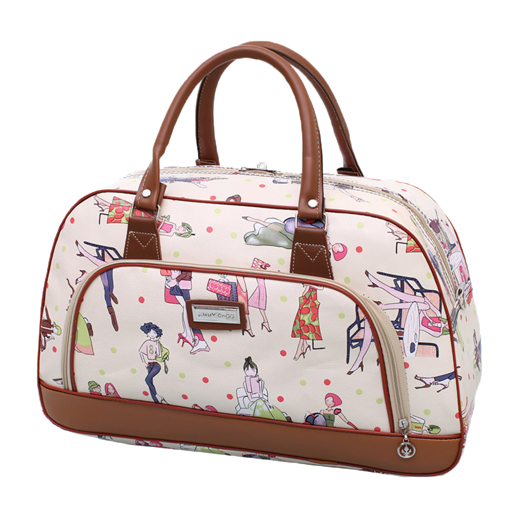 

Lady Large PU Leather Overnight Travel Weekend Hand Luggage Handbag