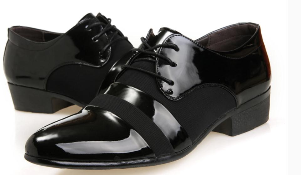 

2019 Men's Shoes in Spring and Autumn with New style Low heel pointed end@2107, Black