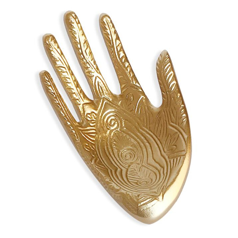 

Gold Creative female hand mannequin Buddha beads, jewelry storage shelves, household ornaments, necklaces, brackets display D227