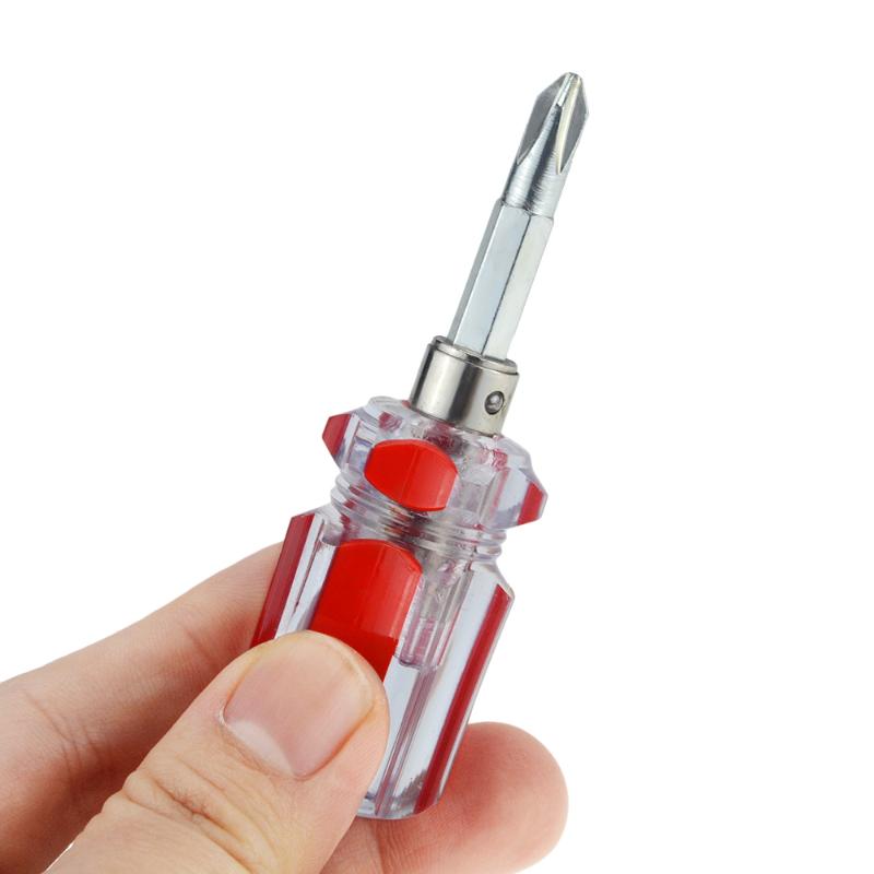 

1PCS Dual Purpose Slotted/ Screwdriver Expansion Screwdriver Cross Word Ratchet Manual Hardware Tools