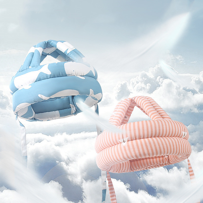 

Breathable Cotton Anti Collision Safety Helmet For Walking Child Protective Baby Hat For Boys Girl Summer Baby Protective Helmet, 3 cotton style