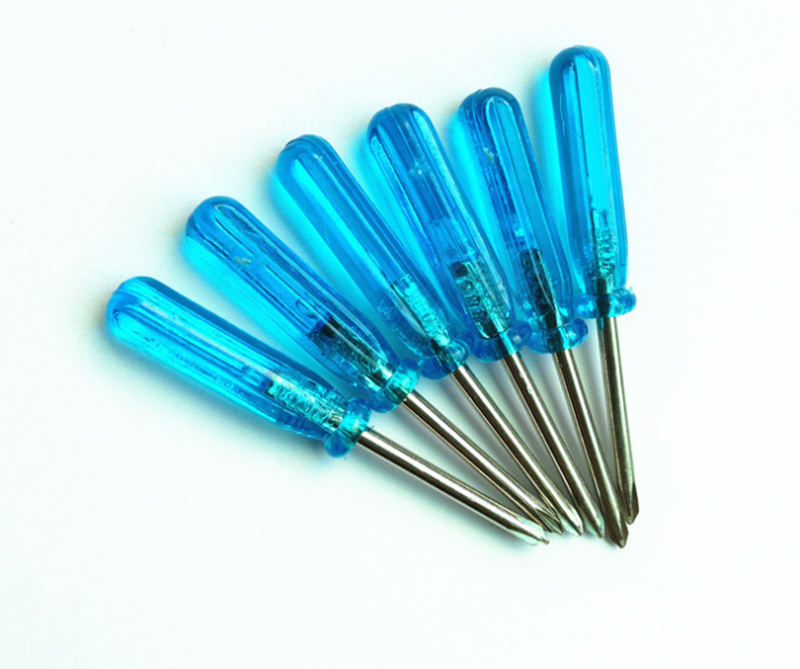 

45mm Mini Screwdrivers 1.5 Phillips / 2.0 Phillips / 2.0 Slotted Screwdriver Blue Screw Driver