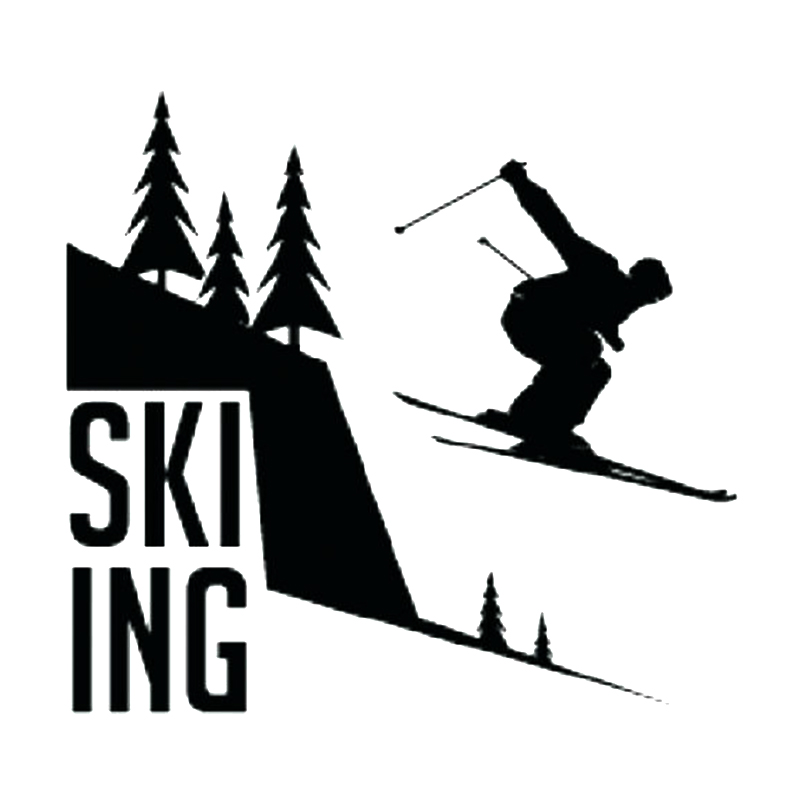 

16*14.8cm SKIER Car Sticker Handsome And Cool Stickers Rear Window Car Sticker Body Decals, Color