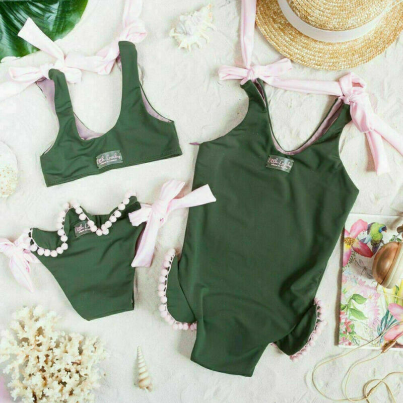 

Emmababy Baby Girl Swimwear Bikini Set Swimsuit Beachwear Bathing Suit Crops Tops Bowknot Ruffled Bottoms 2Pcs Tassel Sets