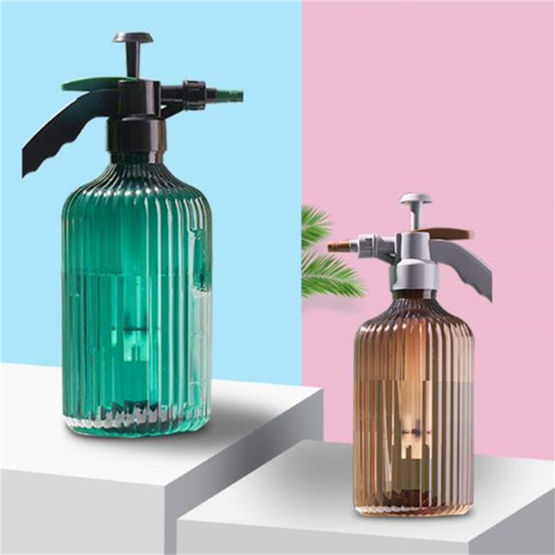 

High Qaulity Watering For Flower Manual Spray Bottles Hand Pressure Spray Pot Home Balcony Sprayer Gardening Tool, Green