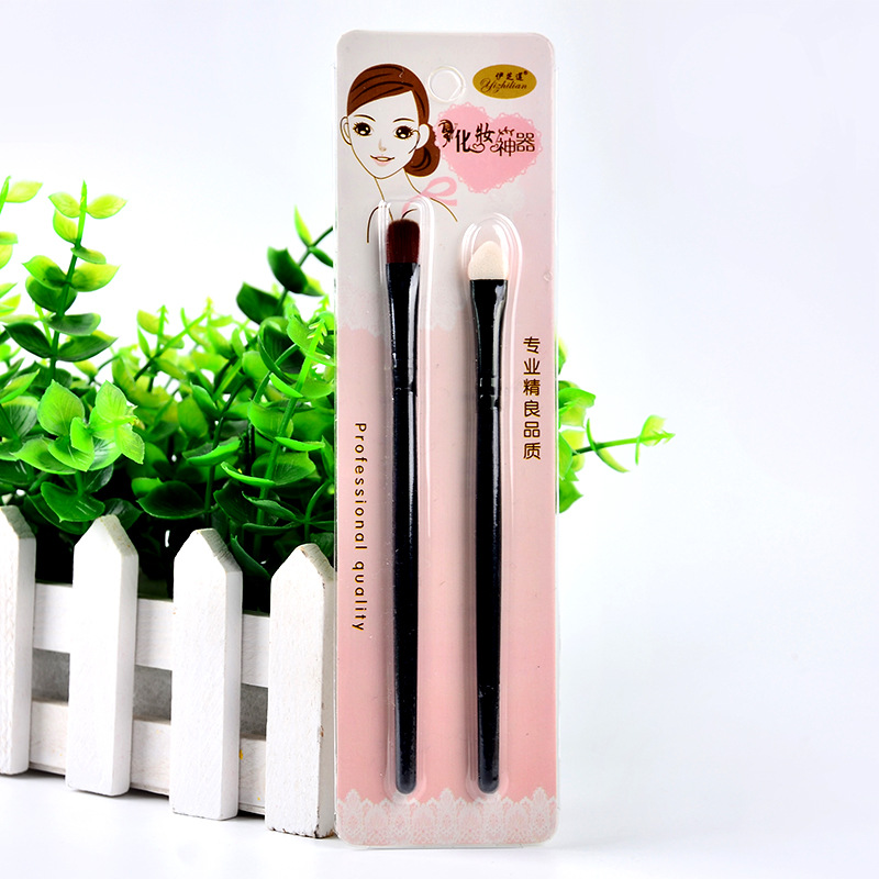 

1pcs Eye Shadow Brush Long Handle Makeup Brush Beauty Makeup Tool Two Loaded Portable Beginner Smudge Bs Beauty Set