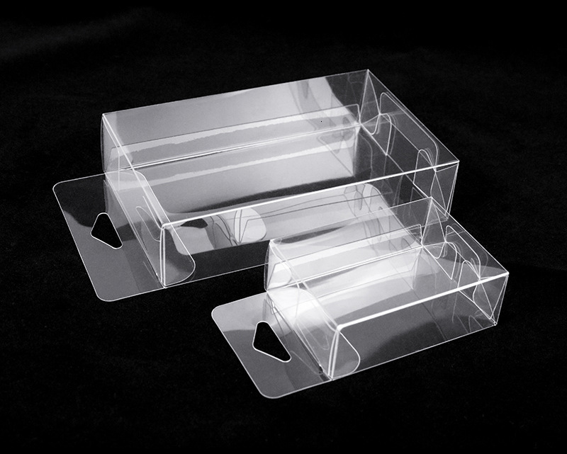 2020 Plastic Clear PVC Boxes With Hanging Hook Transparent Waterproof