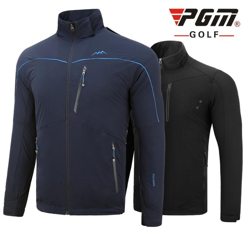 Golf Men Winter Autumn Waterproof Jacket Men Windproof Golf Windbreaker Long-Sleeved Removable Hooded Coat Tops M-XXL