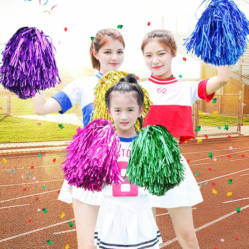 

Kids Cheerleading Pompon Boys Cheerleader Pom Poms Girls Dancing Cheerleading Pompoms Students Children Adult Football Basketbal