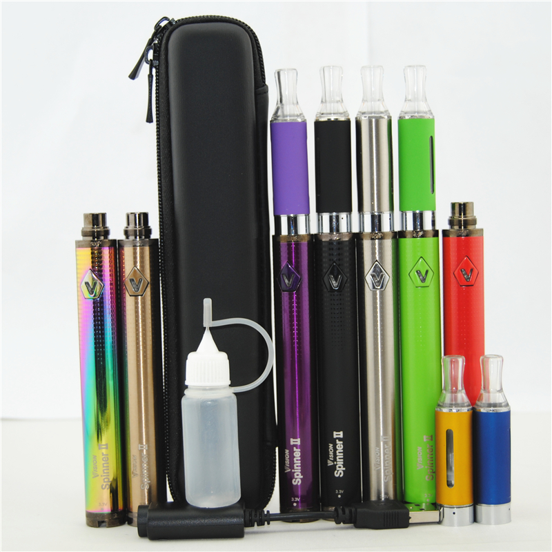 

2Pcs Starter Vision Pen II EGo 2 Kit Voltage Twist Electronic MT3 Cigarette CE4 Vaporizer Vape Spinner H2 CE5 Variable C Mini Zipper Ca Rwuw