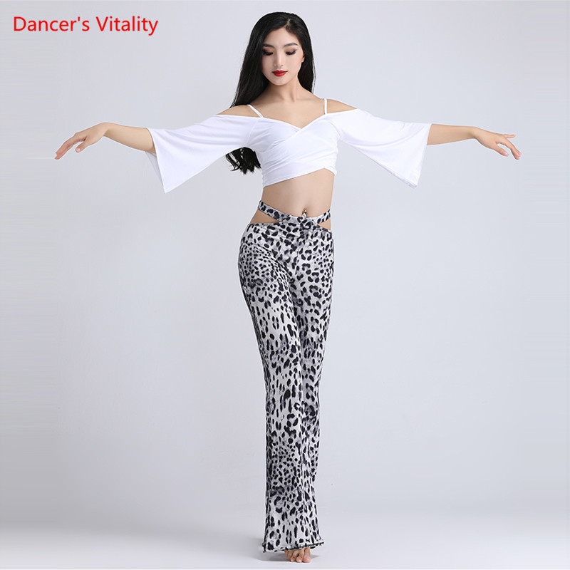 

Belly Dance New Female Elegant Top Practice Clothes Suit Summer Oriental Dancewear Sexy Profession Performance Pants Clothing, Pink