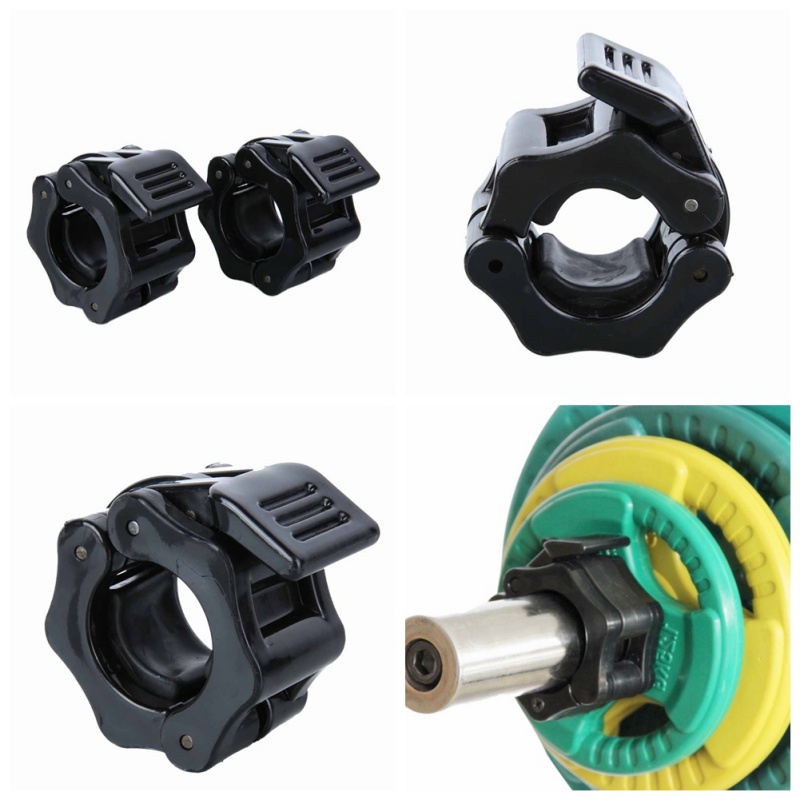 

1 Pair Dumbbells weightlifting Barbell Clamps Collars Lock Fitness Musculation Standard Collars Dambil Gym Jaw Buckle