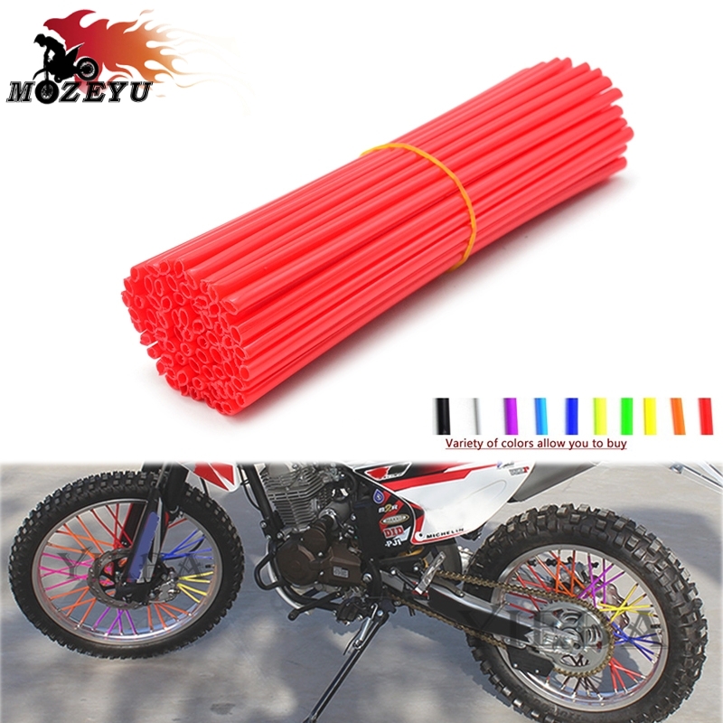 

72pcs Universal Moto Dirt Bike Enduro Off Road Wheel RIM Spoke Skins Covers FOR CR80R/85R CRF125F CRF150R CR125R/250R