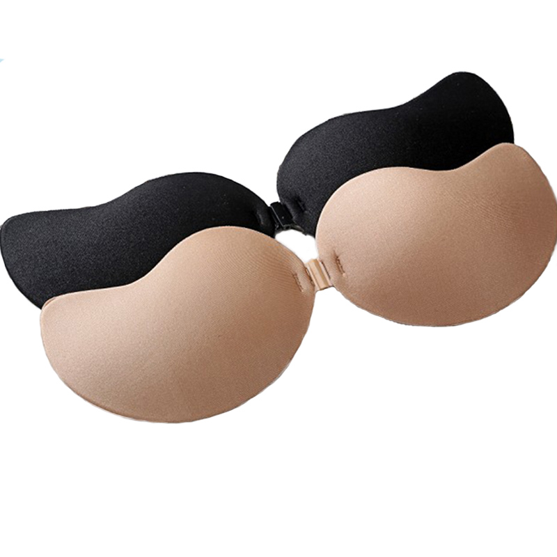 

Bra Strapless Silicone Push Up Invisible Bra Self Adhesive Backless Bralette Plus Size Seamless Bras Women Intimates A B C D, Beige