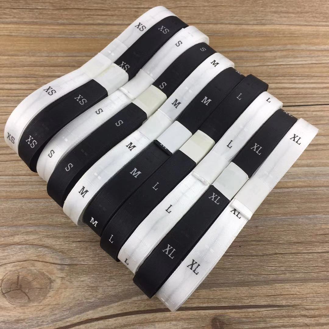 

costom woven satin label 500 pcs per roll notions Garment labels clothing tags