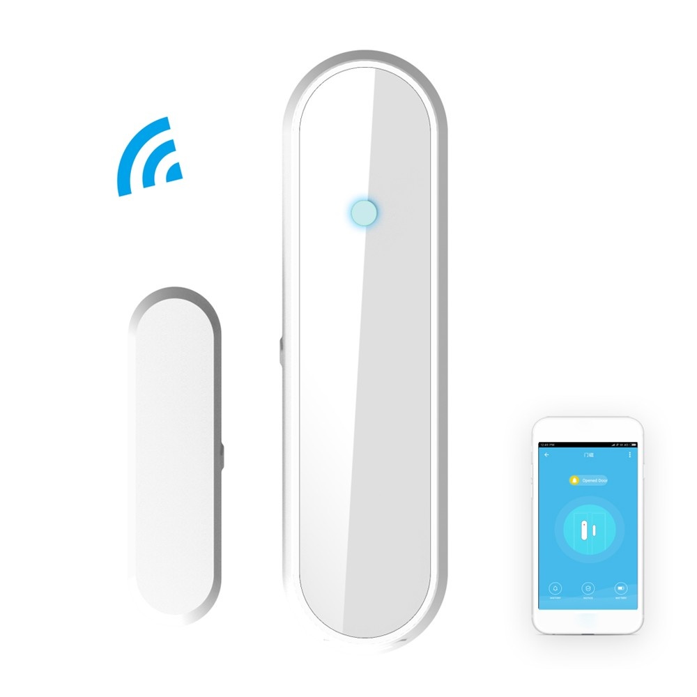 Alarma antirrobo inal/ámbrica Ventana de la Puerta Blanca al por Mayor con m/ás Larga de Dispositivos de Seguridad del Sistema de Sensor magn/ético de Seguridad inal/ámbrica dom/éstica