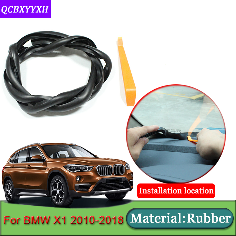 

Car-styling For X1 2010-2018 Rubber Anti-Noise Soundproof Dustproof Car Dashboard Windshield Sealing Strips Car Accessories
