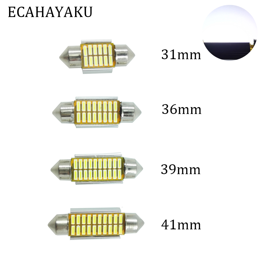 Lot de 2/ Ampoules de Voiture LED 12V Xenon Blanc C5W 5050/ Num/éro de Feston 36/ 39/ 42/ mm