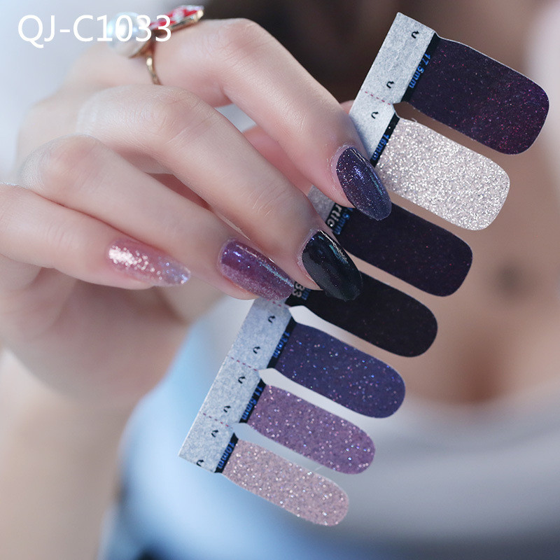 

1Set Nail Art DIY Fashion Gradient Color Transfer Stickers Accessories French Tips Manicure Decal Nail Sticker Decoration, Styel 1