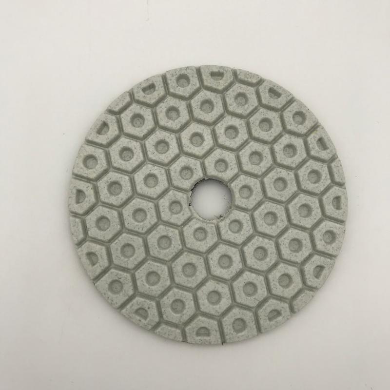 

3 Step Polishing Pad 4 inch (100 mm) Diamond Polishing Pads for Marble Quartz Stone Circle Wheel Dry or Wet 10 Pcs/lot