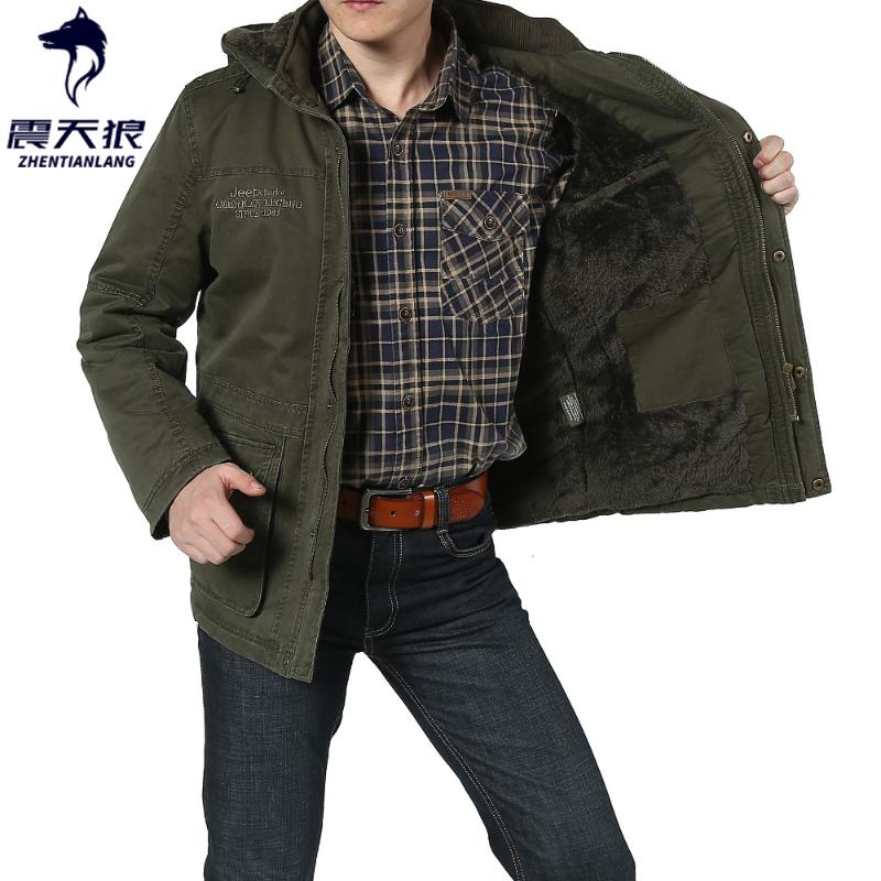 

Plus Size 7XL 8XL Winter Jacket Men Cotton Cashmere Parkas men Casual Multi-pockets Hooded Collar Windbreaker Parkas chamarra