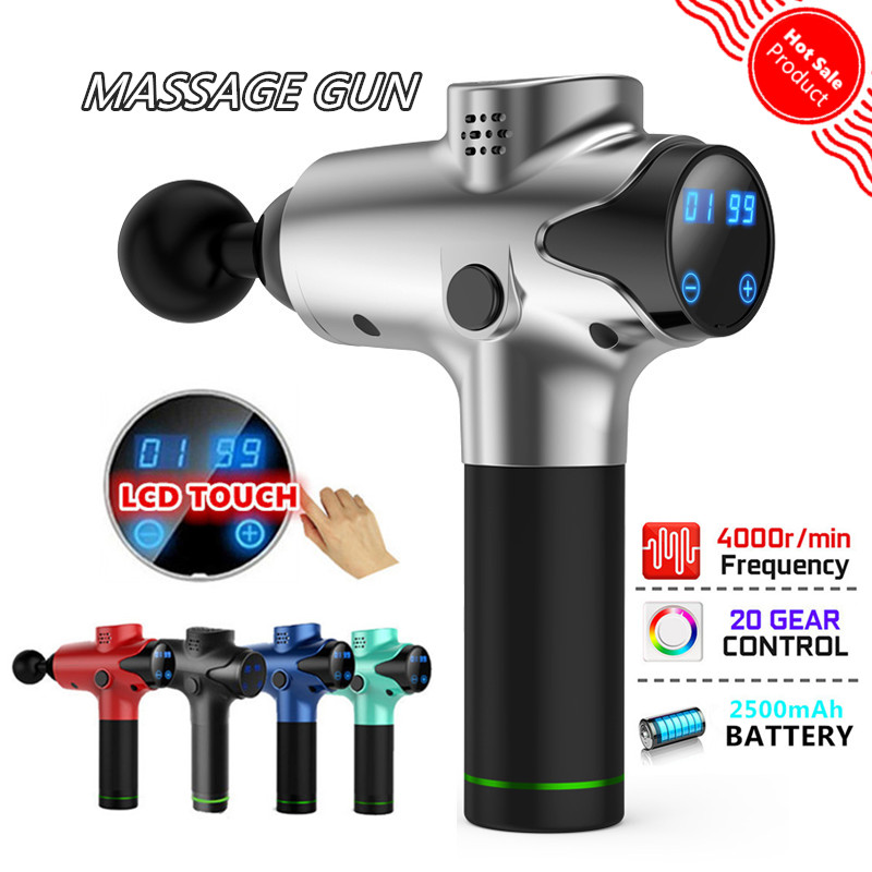 

Muscle Massage Gun Deep Tissue Massager Therapy Gun Exercising Relief Body Shaping Massage equipment dropship