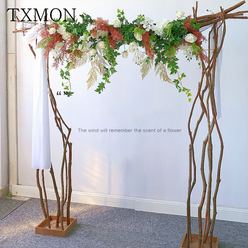 

Custom made Mori wedding stage layout flower wall flowers row decoration simulation floral window photography photo background, White