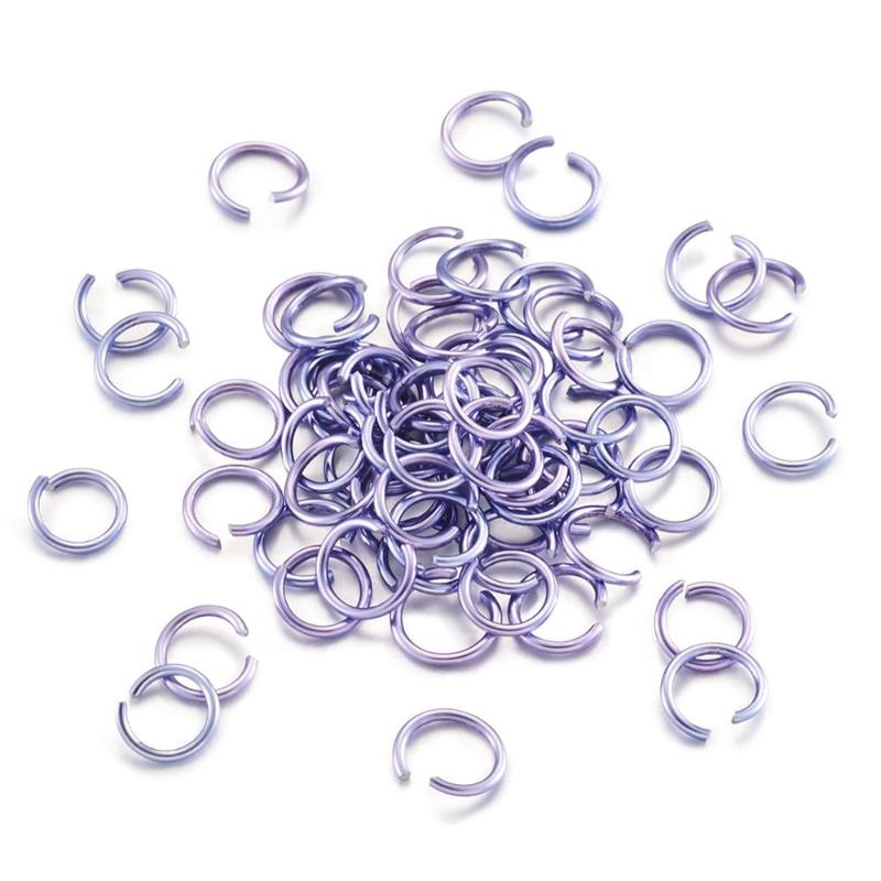 500-1000PCS Size 3-9MM Nuevo Metal Accesorios salto anillo 925 Plata Joyería encontrar