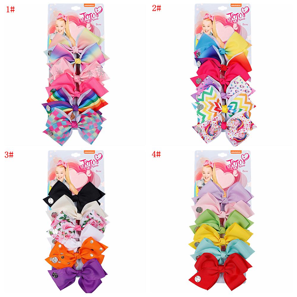 

5.6inch JO UNICORN handmade Hair Clip Cheerleader Hairpin bowtie Ponytail Barrette Girl Hair Accessories Horquillas Hair Clip