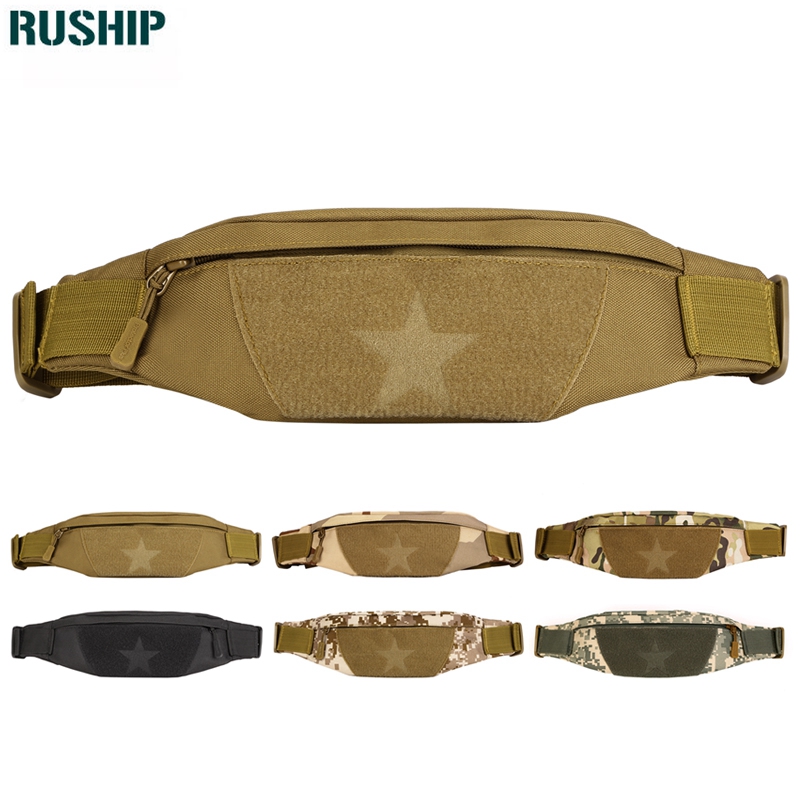 

Outdoor Men Women Waist Bag Unisex Sport Running Nylon Packs Waistband Small Travel Belt Bag Molle system Stealth anti-theft, Black scorpion l