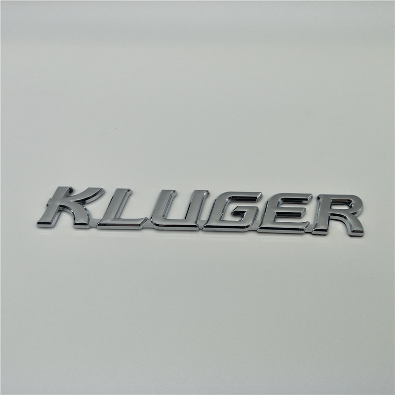 

For Toyota Kluger Hybird Emblem Rear Tail Letters Badge Symbol, Abs