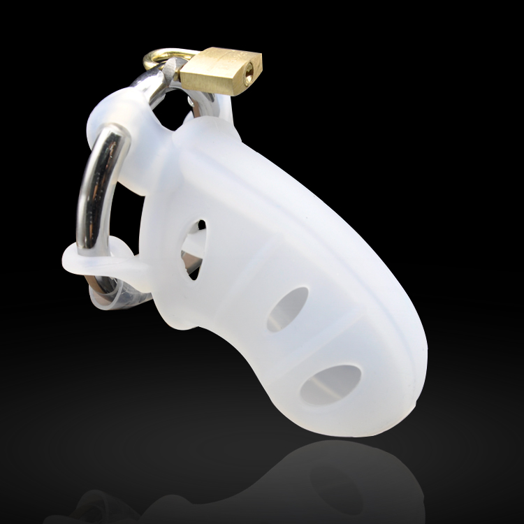 

Extreme Silicone Chastity With Stainless Steel Adjustable Ring A310