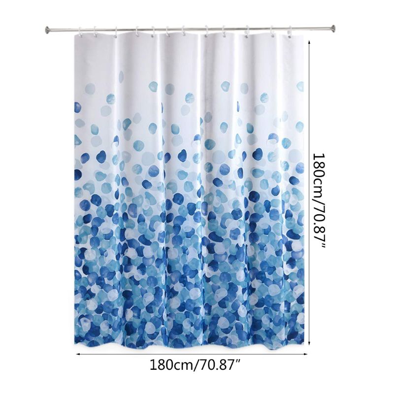 

European Style Shower Curtain Bathroom Fall Curtains Waterproof Cloth for Shower 24BA