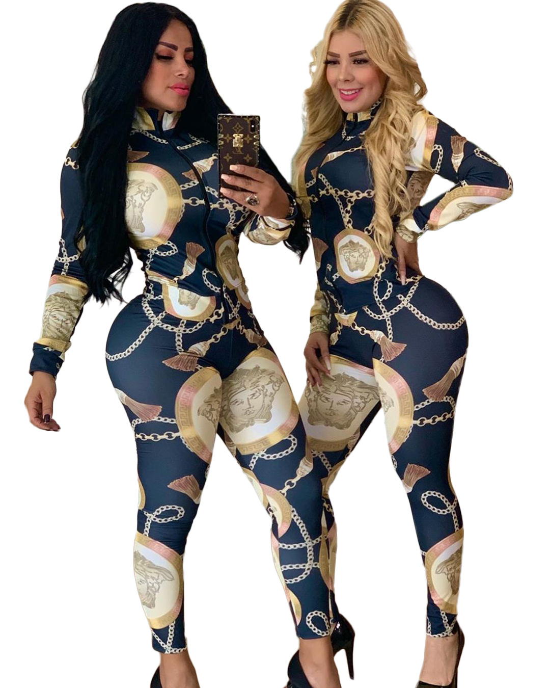 ladies animal print jumpsuits