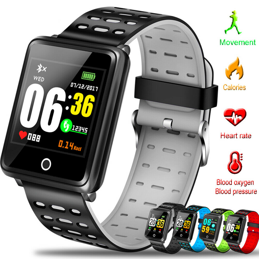 2019 NEW smart sports bracelet color screen heart rate blood pressure GPS track movement ip68 waterproof watch Christmas gift sports watch