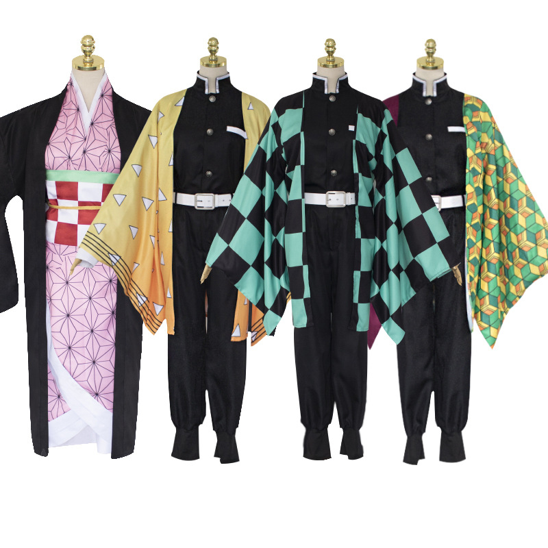 

Demon Slayer Kimetsu no Yaiba Cosplay Costume Kamado Tanjirou Kamado Nezuko Agatsuma Zenitsu Tomioka Giyuu Cosplay Costume