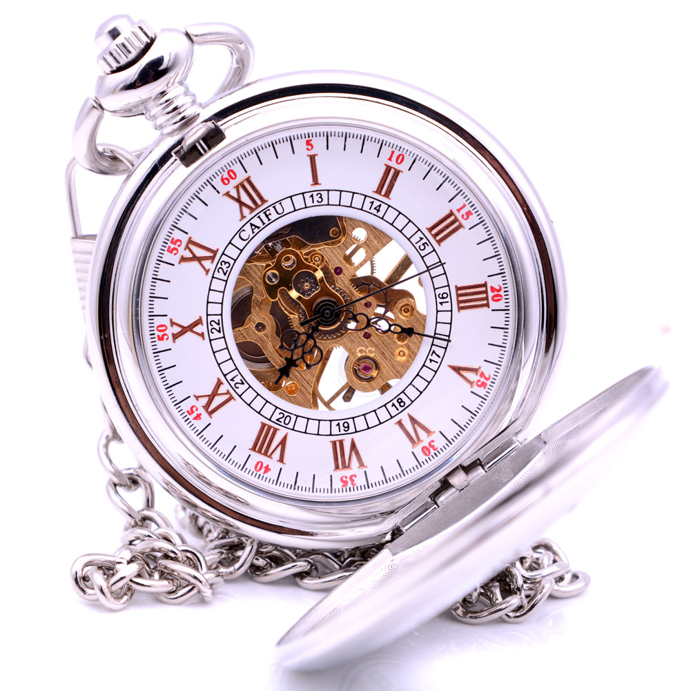 men's watch with gears showing