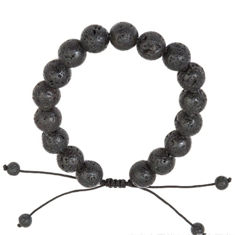 

Pure natural volcanic stone unisex everyday wear bracelet