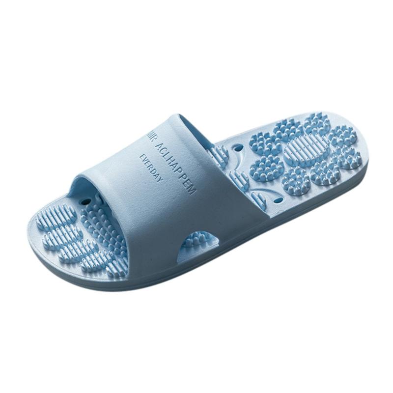 

Summer Shoes For Women Massage Slippers Zapatos Fashion Indoor Outdoor Flip Flops Beach Shoes Woman Bathroom Female #28, Sky blue