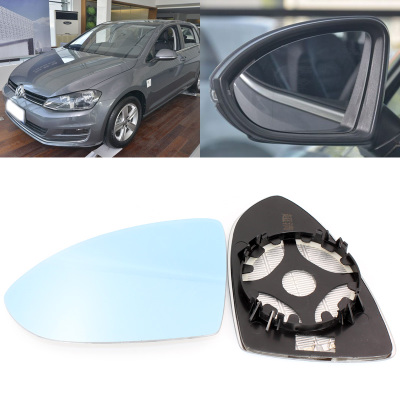 

For Volkswagen Golf 7 large field of vision blue mirror anti car rearview mirror heating wide-angle reflective reversing lens