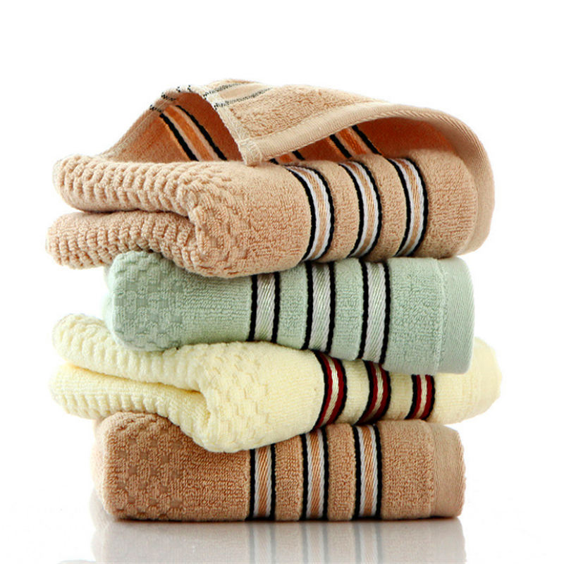 

new factory direct cotton striped towel wholesale strong hotel absorbent adult face towel can be customized free, Customize