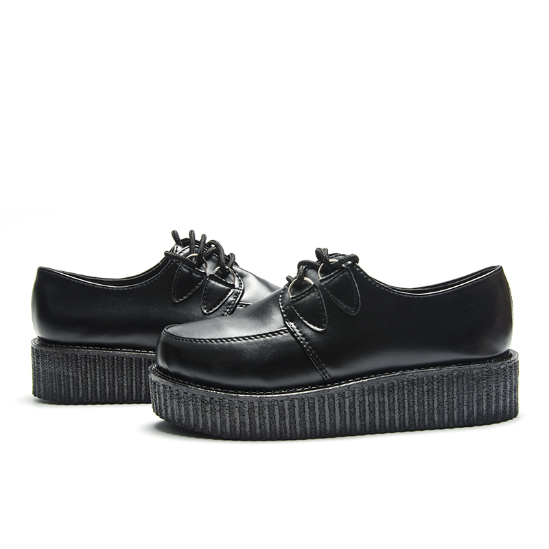 

Fujin Brand autumn Creepers shoes plus, Clear