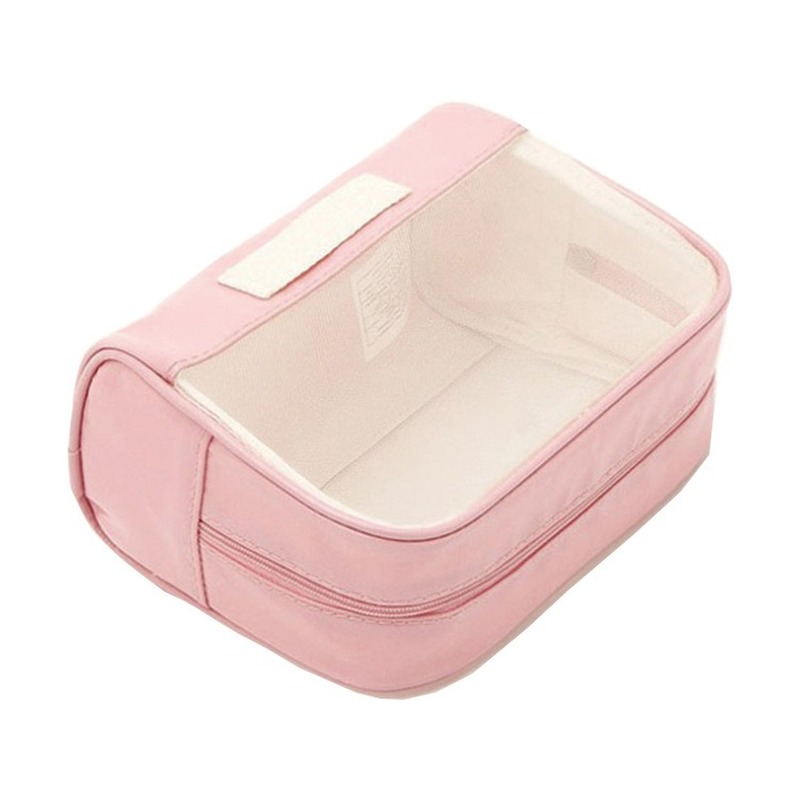 

2020 new ladies cosmetic bag PVC pink sweet transparent waterproof travel women's cosmetic bag
