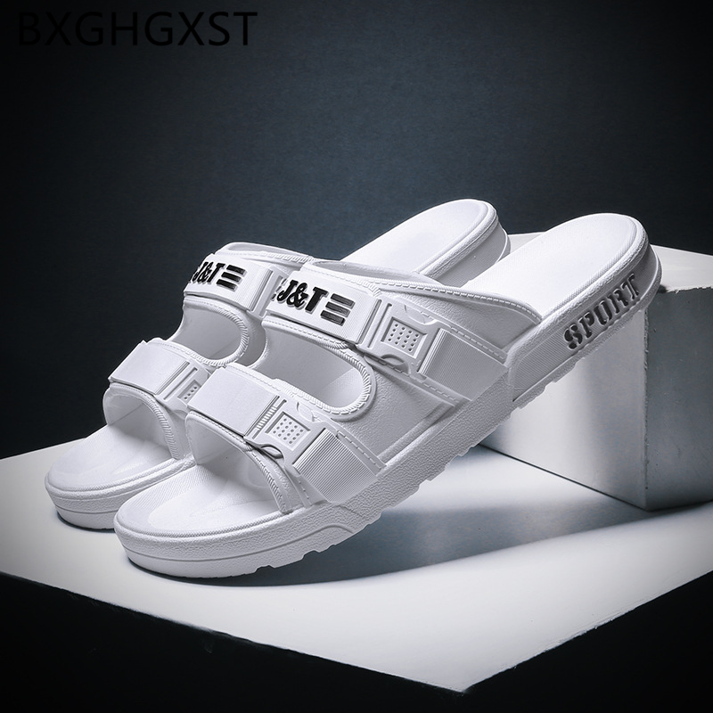 

Fashion Shoes Mens Slippers Outdoor Beach Slippers 2020 Summer Men Slides Sandals Shoes Men Buty, White